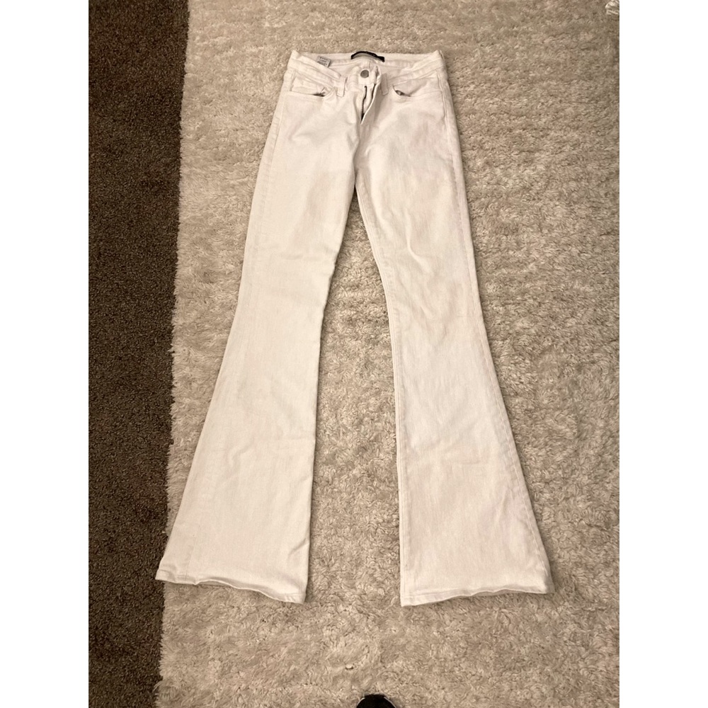 J brand white bootcut jeans